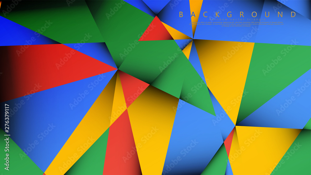Background Vector of a Triangle with a combination of red yellow and green. Geometric illustration style with gradients and transparency. Background Vector of a Triangle with a combination of red yellow and green. Geometric illustration style with gradients and transparency.