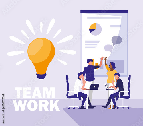 business people teamwork in the workplace