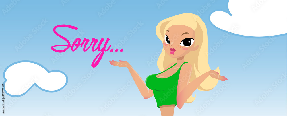 Cartoon girl character design for yoga and dym poster design. Cartoon girl character design for yoga and dym poster design.