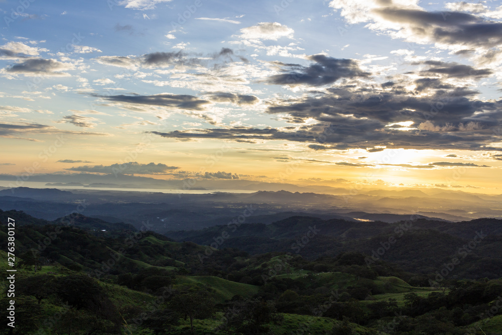 Sunset Mountain view ,Guanacaste, Costa Rica.