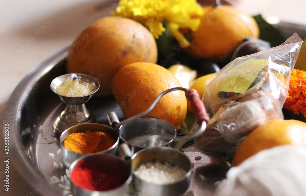 Indian Traditional Devotional Holy Dish Indian Traditional Devotional Holy Dish