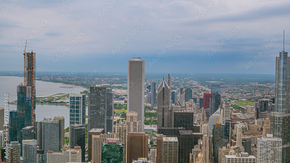 Fototapeta premium The Skyscrapers of Chicago - aerial view - travel photography