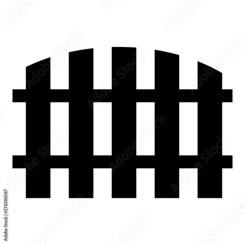 Fence icon, logo isolated on white background