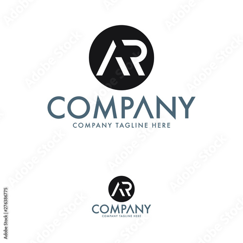 Modern letter AR Logo Template