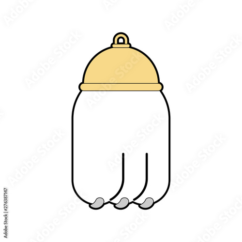 Rabbit foot Talisman for good luck isolated. Vector illustration