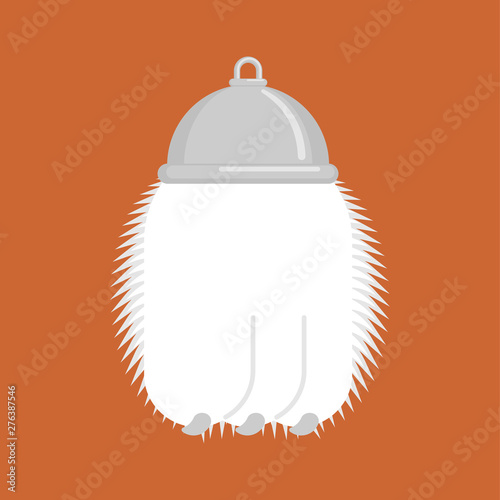 Rabbit foot Talisman for good luck isolated. Vector illustration