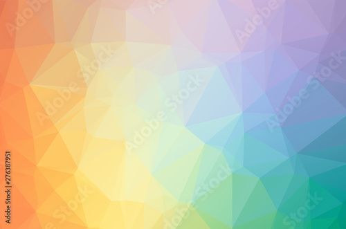 sweet soft multicolor Low poly crystal background. Polygon design pattern. sweet soft multicolor Low polygonal vector illustration  low polygon background.