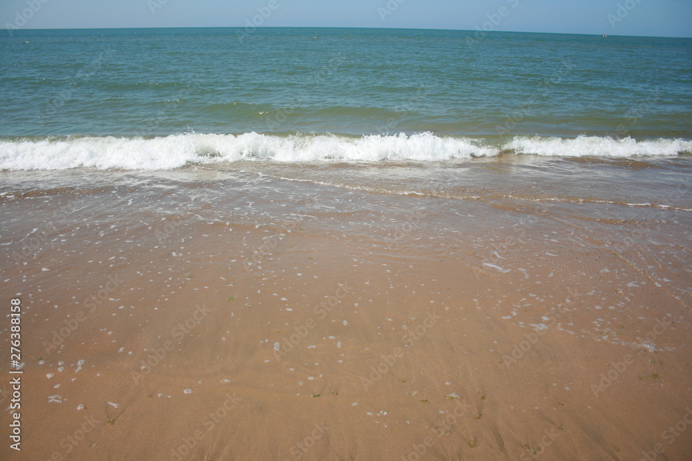 waves in the sea at summer