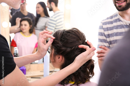 Professional hairdresser an...