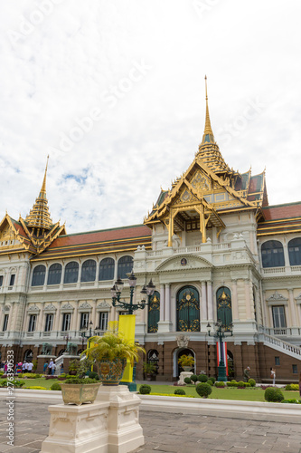 Grand Palace court and Chakri Maha Prasat building in Bangkok, Thailand