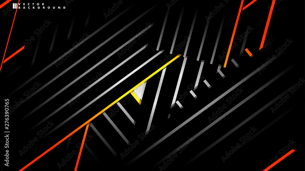 Fototapeta premium Abstract vector background. Geometric Lines