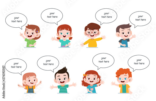 happy kids talk