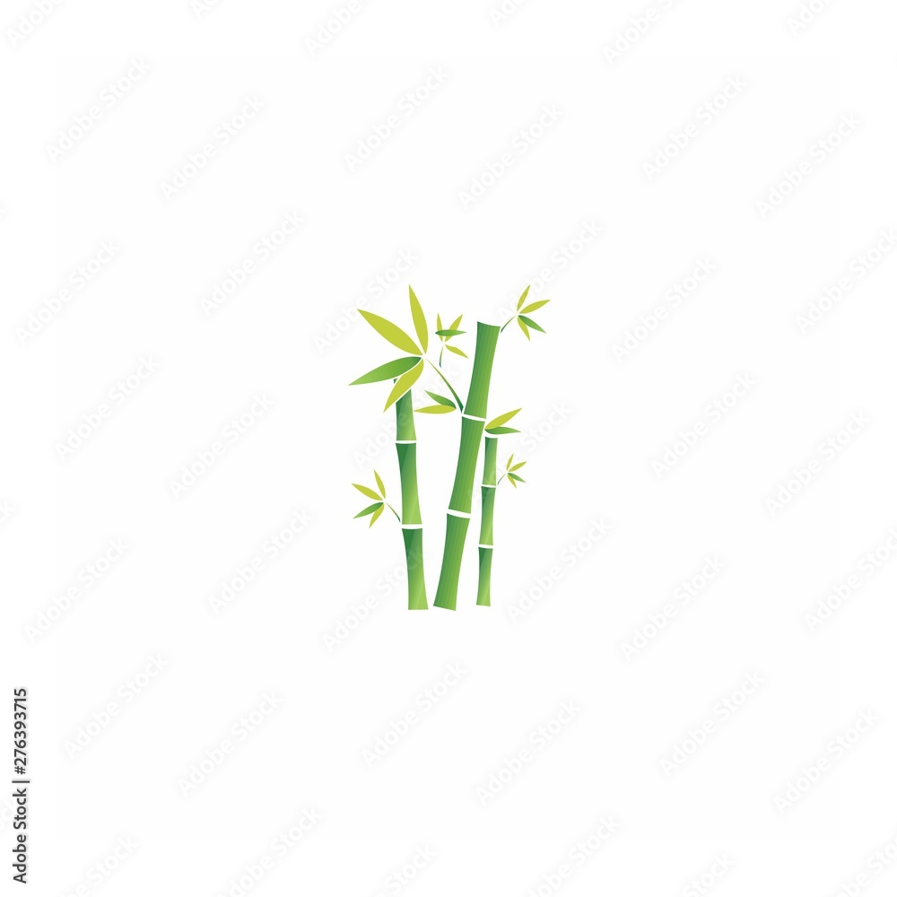 Naklejka premium Bamboo logo icon vector template
