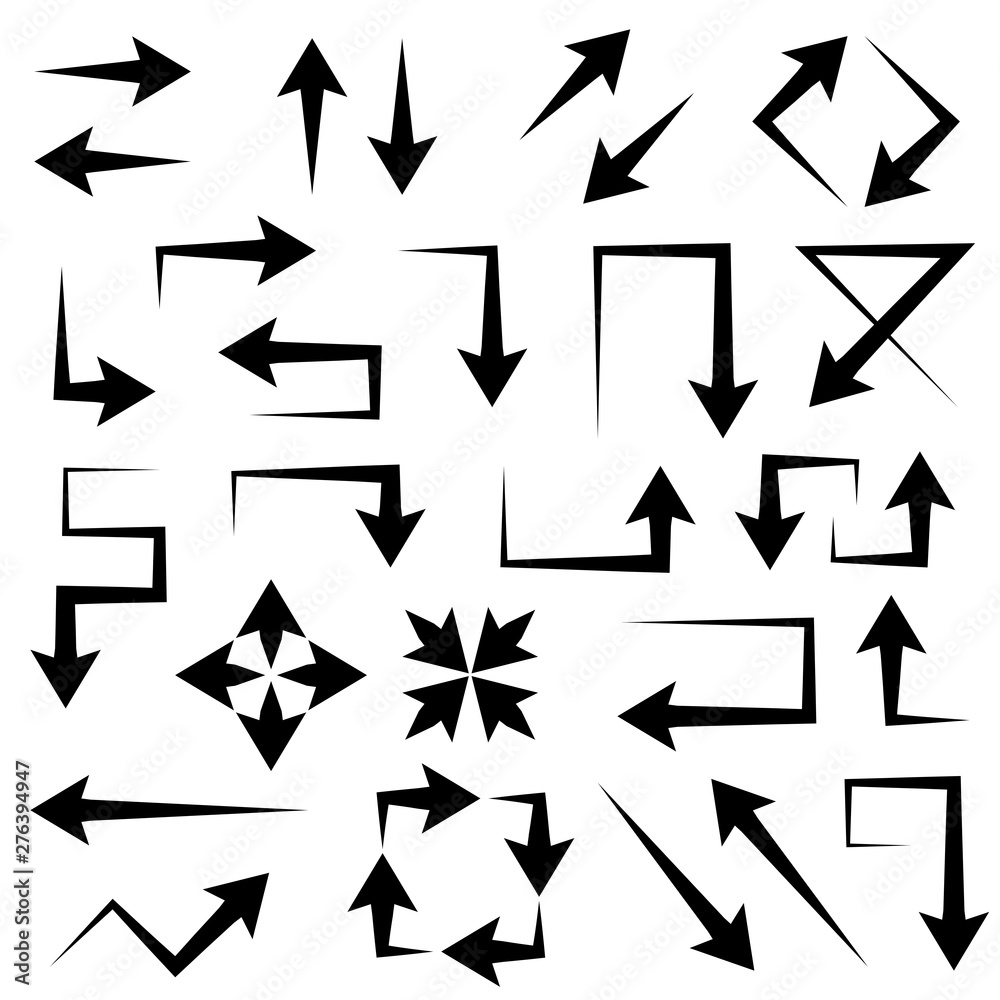 Arrows set. Simple web signs Arrows set. Simple web signs