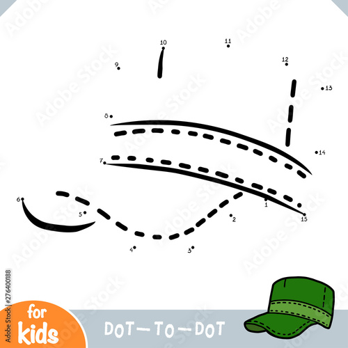 Numbers game, education dot to dot game, Cadet caps