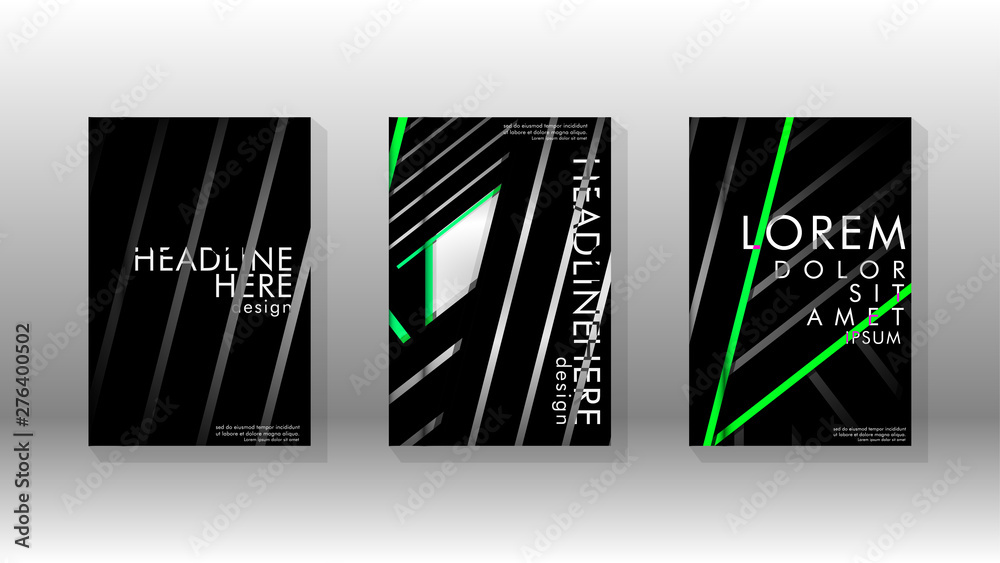 Fototapeta premium Cover book with a geometric design background.