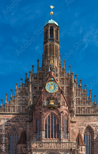 Our Lady's church at the Nuernberger Hauptmarkt in Germany