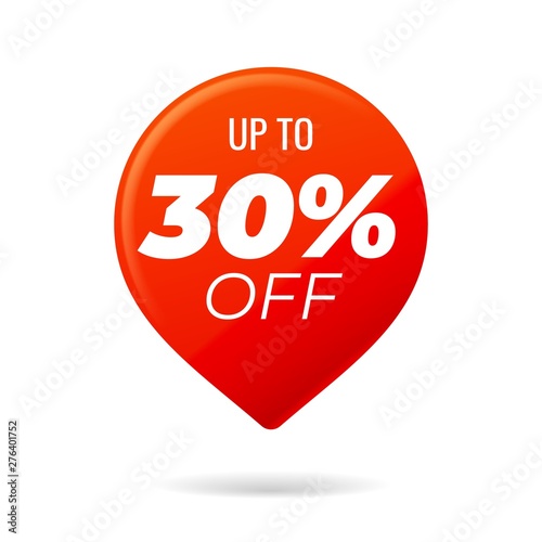 Red Pin on white background, up to 30 percent off Free Download Red Pin on white background, up to 30 percent off - GFXLoad