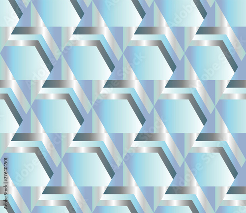 Abstract geometric metal su...