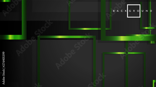 Vector Modern Abstract Squares Backgrounds . with a black and green metal color gradient. eps 10 template
