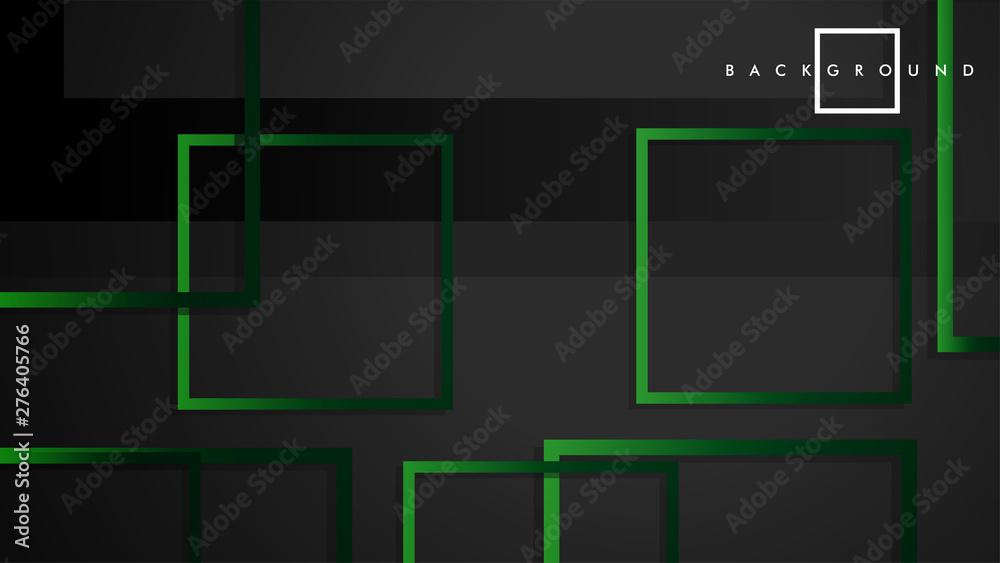 Vector Modern Abstract Squares Backgrounds . with a black green gradient. eps 10 template Vector Modern Abstract Squares Backgrounds . with a black green gradient. eps 10 template