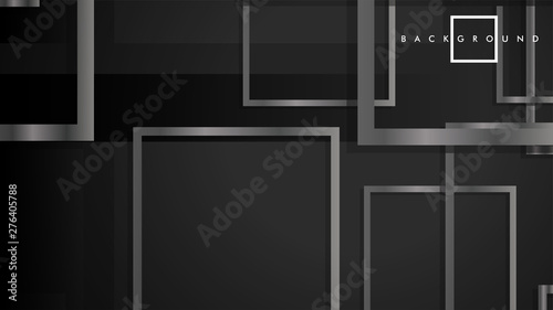 Vector Modern Abstract Squares Backgrounds . with a black and gray metal color gradient. eps 10 template