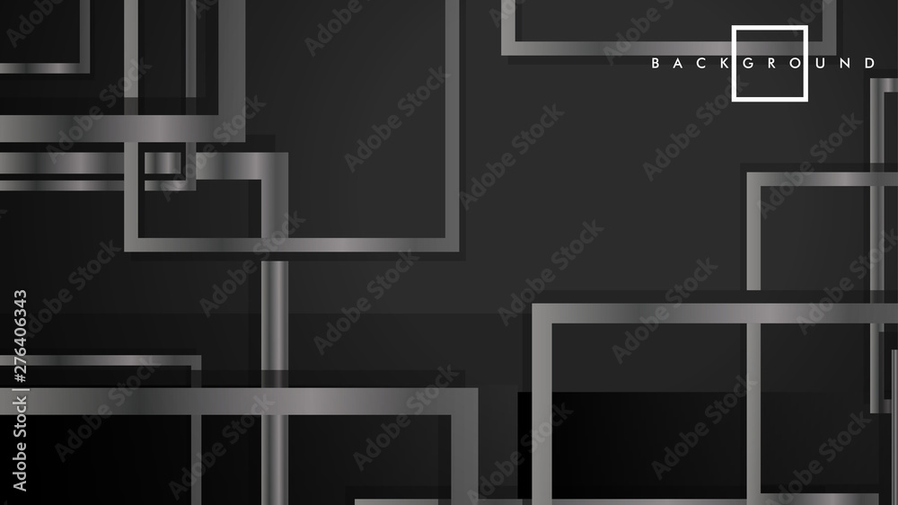 Abstract metal vector background with luxurious shiny grey square Abstract metal vector background with luxurious shiny grey square