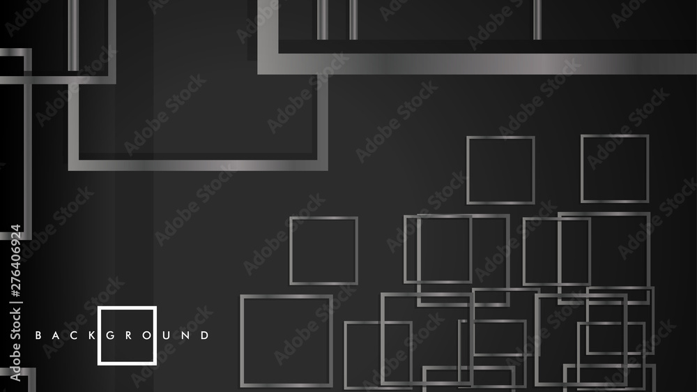 Vector Modern Abstract Squares Backgrounds . with a black and gray metal color gradient. eps 10 template Vector Modern Abstract Squares Backgrounds . with a black and gray metal color gradient. eps 10 template