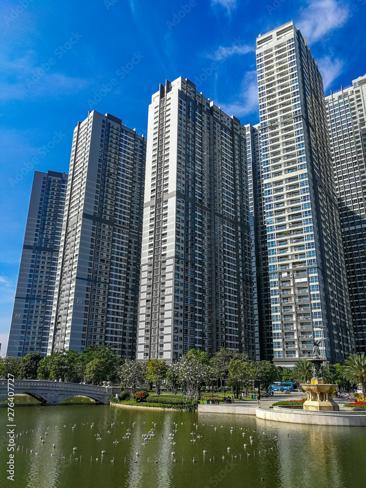 Panoramic skyscraper - Landmark81, Ho Chi Minh City, Vietnam Panoramic skyscraper - Landmark81, Ho Chi Minh City, Vietnam