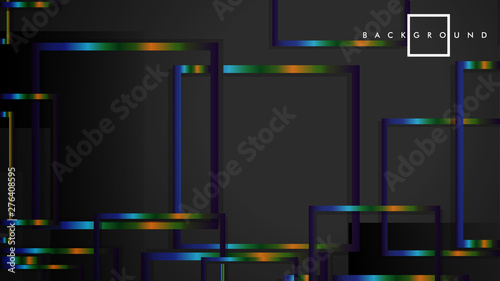Modern Abstract Vector Box Background. with colorful gradient strips. eps 10 template