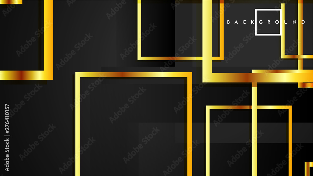 Vector Modern Abstract Squares Backgrounds . with a black and gold color gradient. eps 10 template Vector Modern Abstract Squares Backgrounds . with a black and gold color gradient. eps 10 template