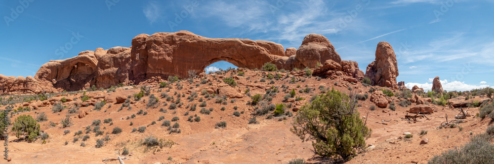 Panoramic View of Window Arches Panoramic View of Window Arches