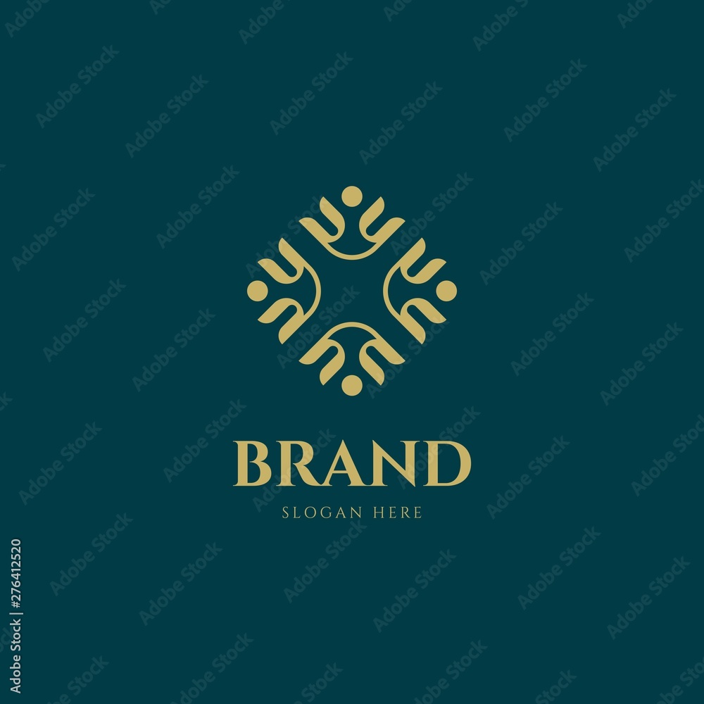 Fototapeta premium Elegant ornament logo design template
