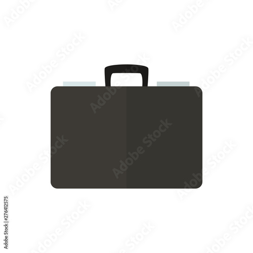 briefcase flat vector icon