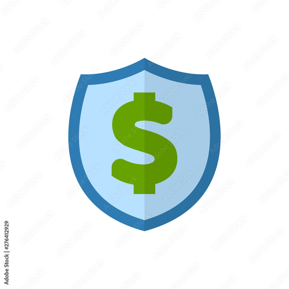 finance protect flat vector icon finance protect flat vector icon