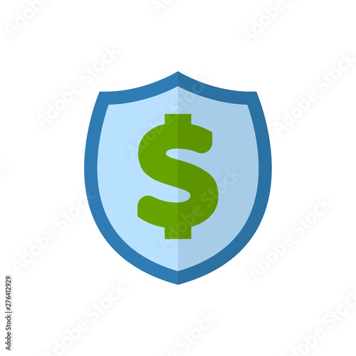 finance protect flat vector icon