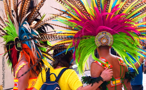 Photography Native Mexican folkloric dancers