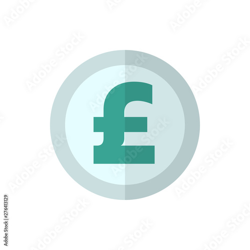 pound sterling flat vector icon