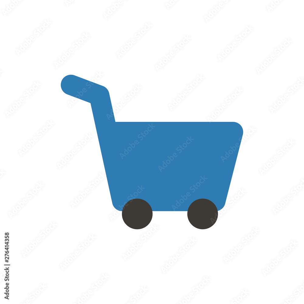 shopping cart flat vector icon shopping cart flat vector icon