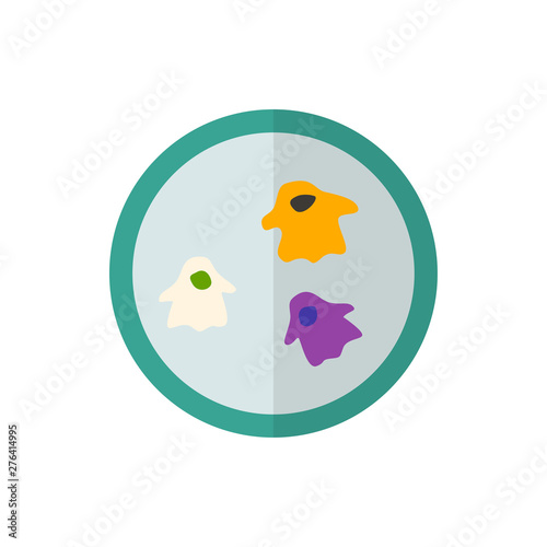 microbes flat vector icon