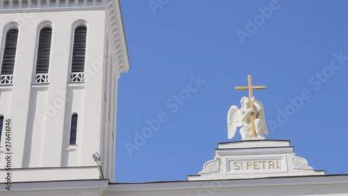 protestant  lutheran church cross angel  building