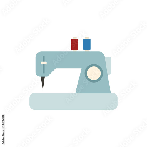 sewing machine flat vector icon