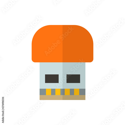 USB flash drive flat vector icon