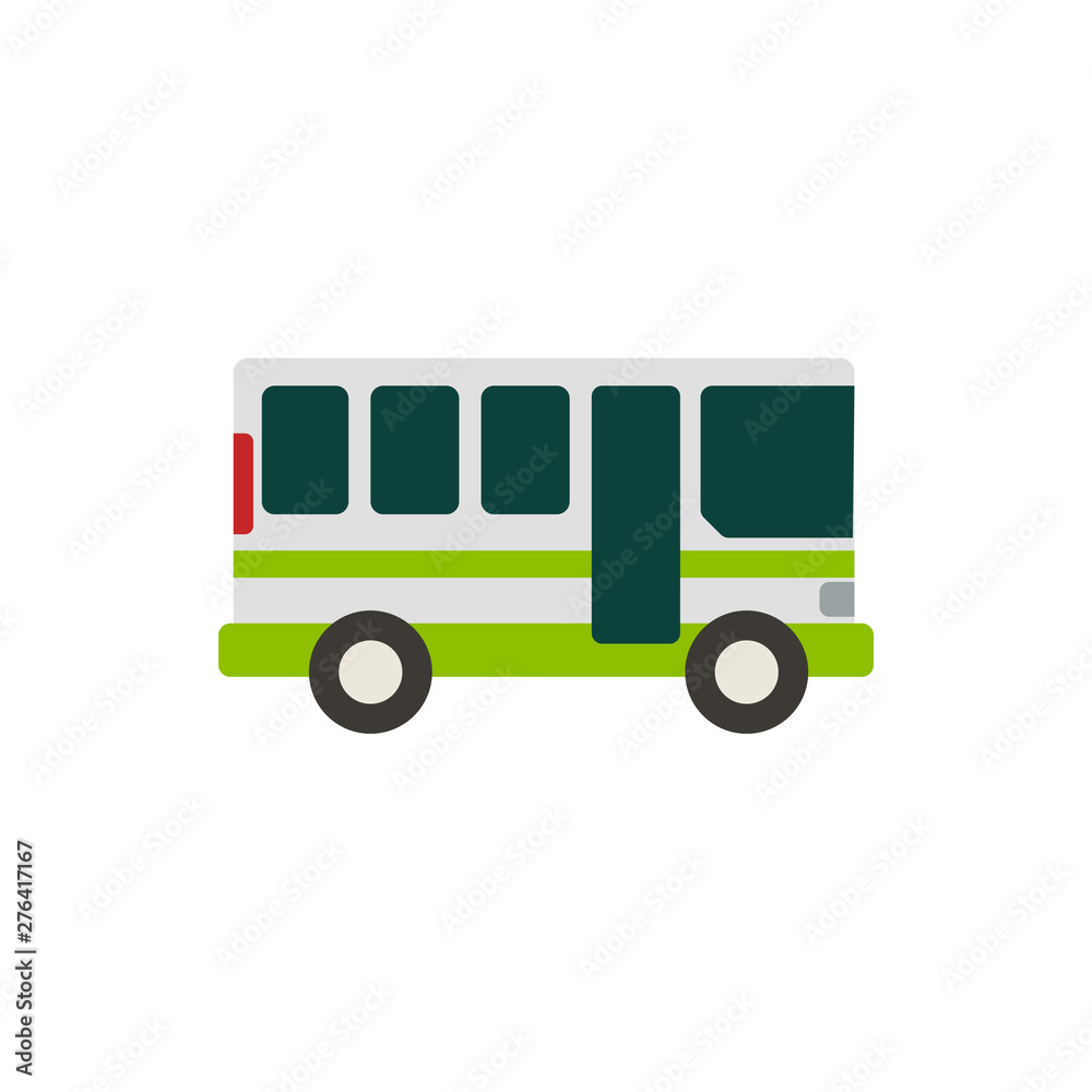 bus flat vector icon