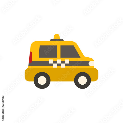 taxi flat vector icon