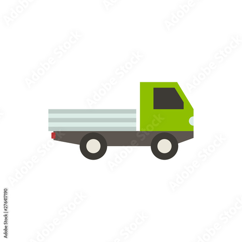 open van flat vector icon