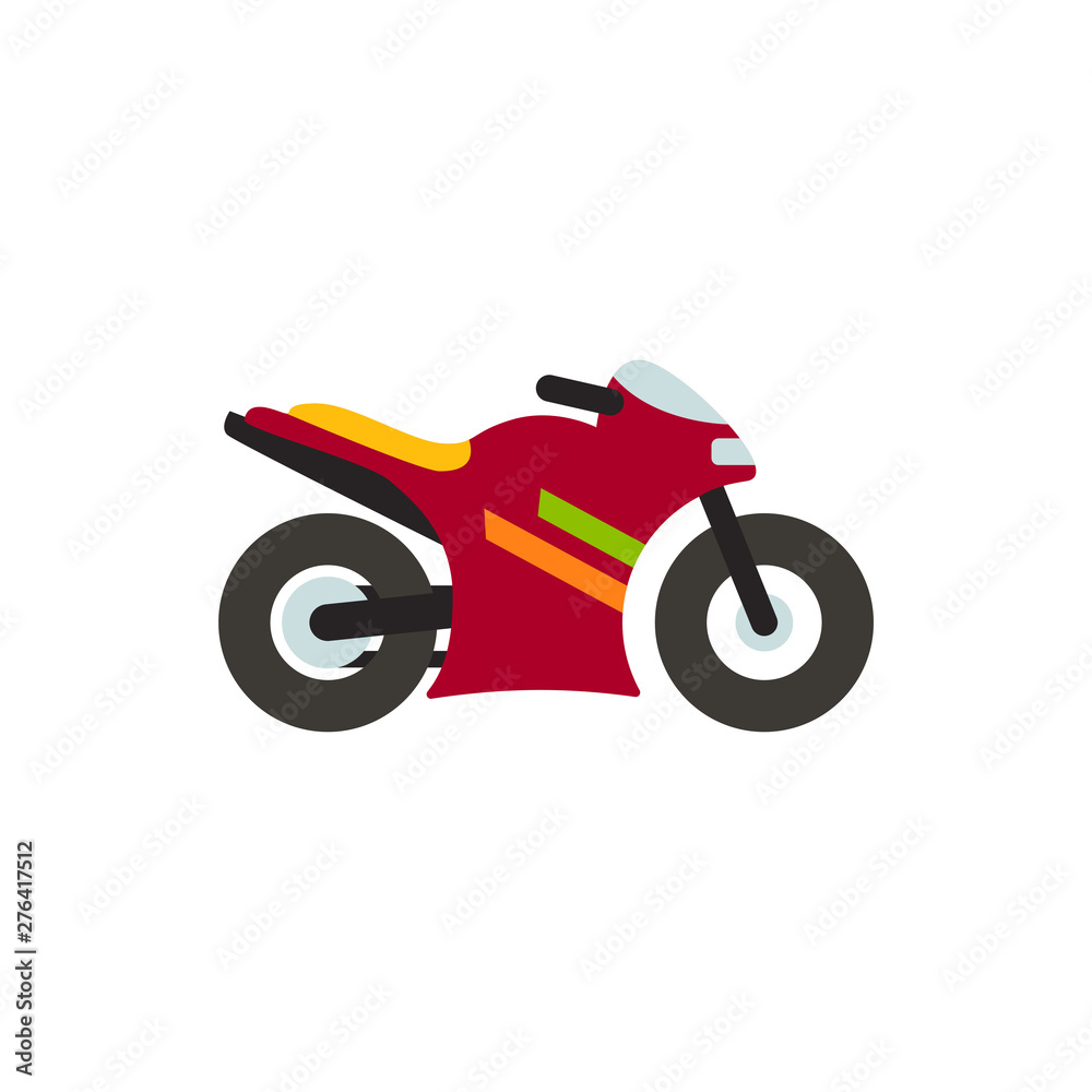 motorcycle flat vector icon motorcycle flat vector icon