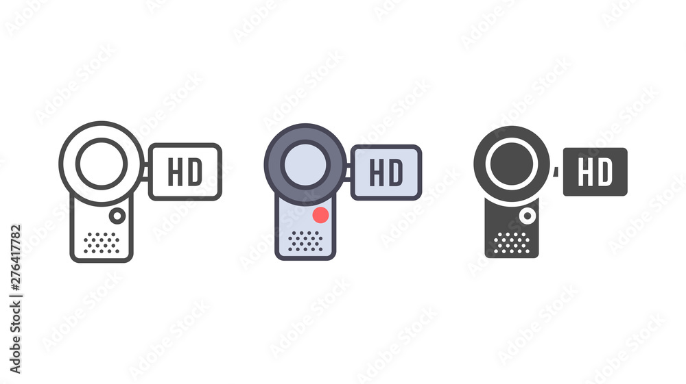 Camcorder vector icon sign symbol Camcorder vector icon sign symbol