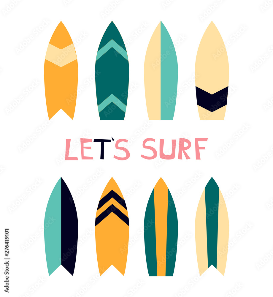Vector illustration of surfboard. Summer active kind of sport. Vector illustration of surfboard. Summer active kind of sport.