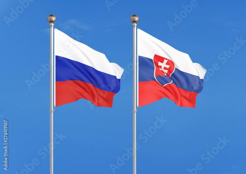 Russia vs Slovakia. Thick colored silky flags of Russia and Slovakia. 3D illustration on sky background. – Illustration Free Download Russia vs Slovakia. Thick colored silky flags of Russia and Slovakia. 3D illustration on sky background. – Illustration - GFXLoad